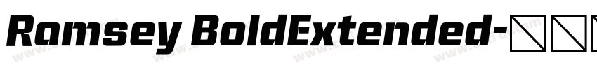 Ramsey BoldExtended字体转换
